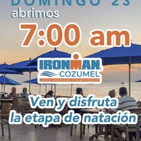 Anuncio Ironman Cozumel The Money Bar Beach Club